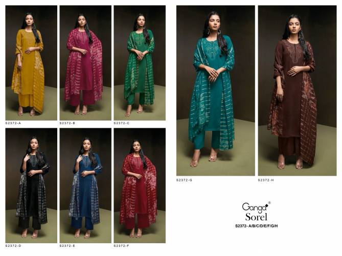 Sorel 2372 By Ganga S2372 A To H Wholesale Dress Material In India